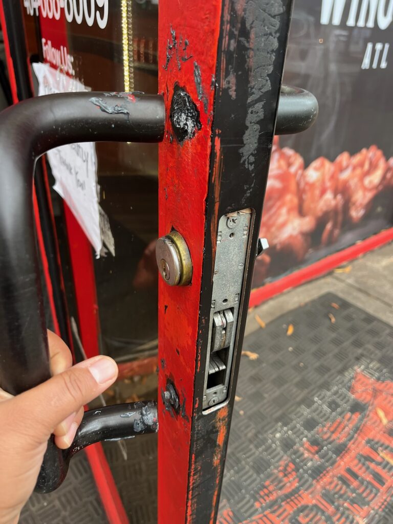 Storefront door repair