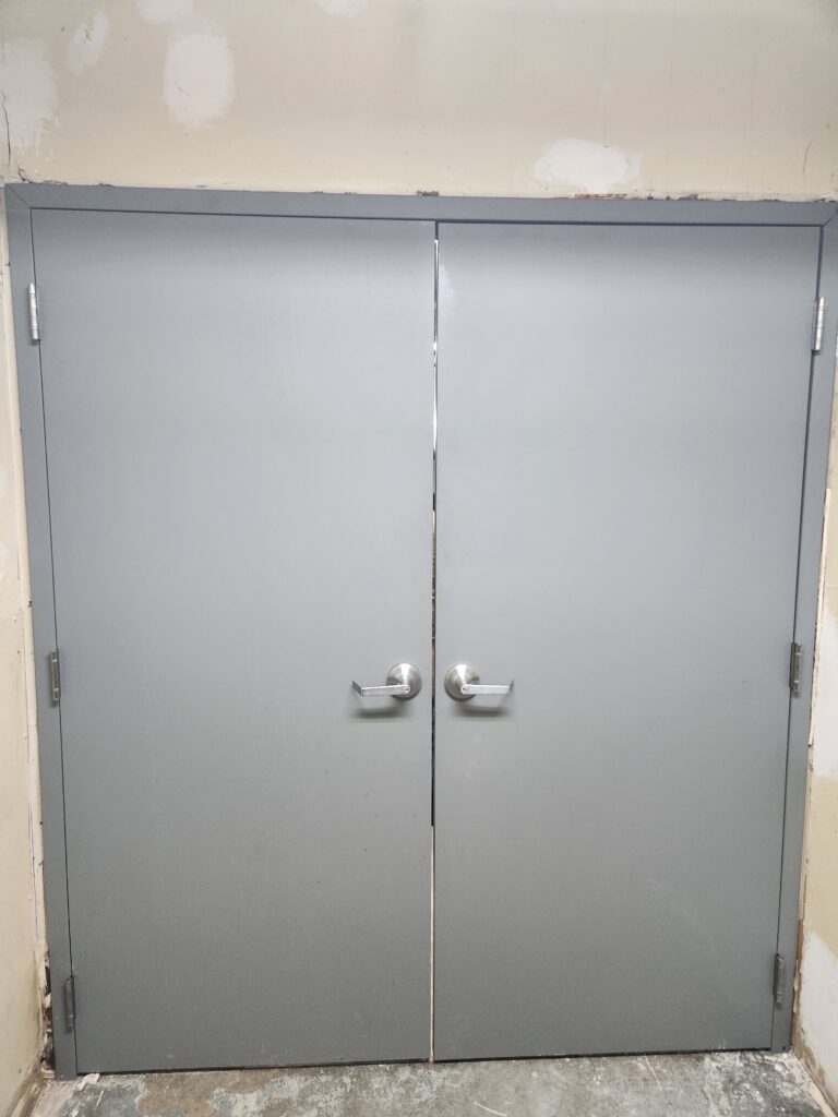Hollow metal door repair